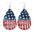 Wholesale  Independence Day leather earrings