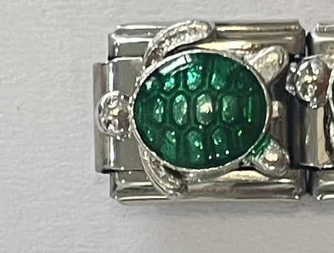 Wholesale 5pcs Italian Charm Bracelet 9mm DIY Splicing Coral Starfish Tropical Fish Stainless Steel Composable Bracelet