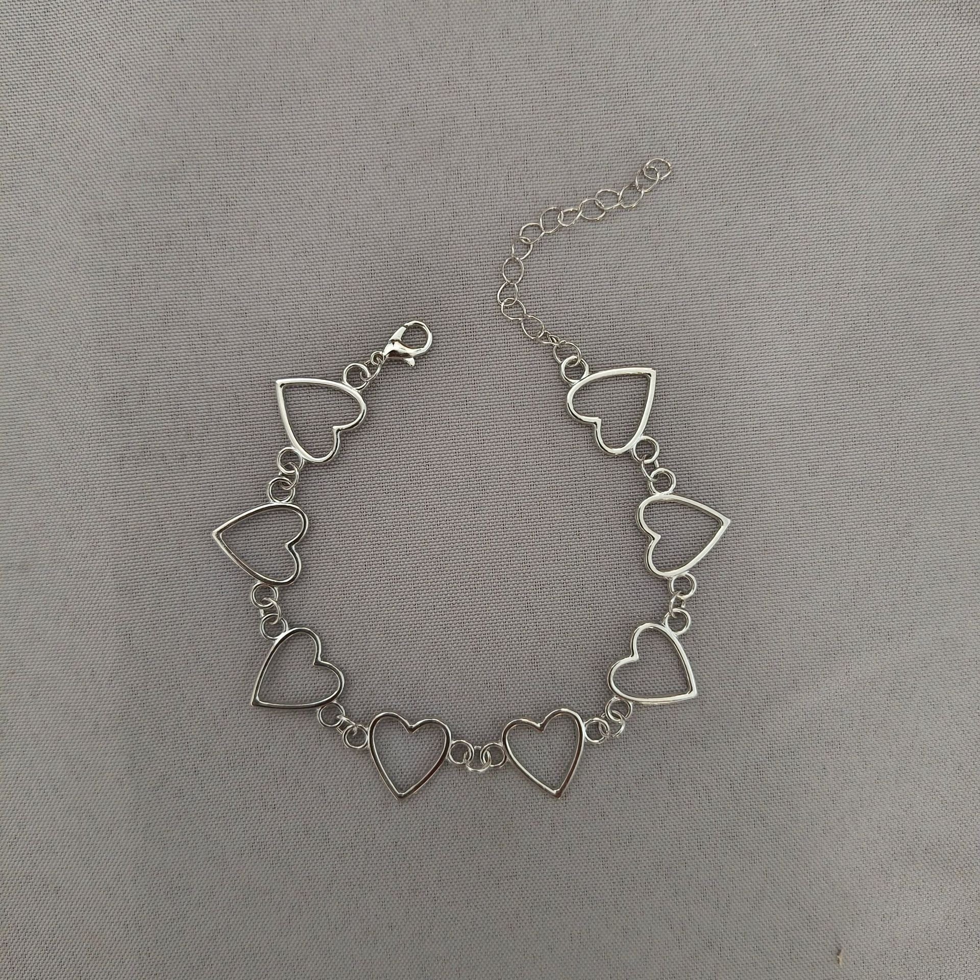 Wholesale  Beach Holiday Style Hollow Heart-shaped Anklet