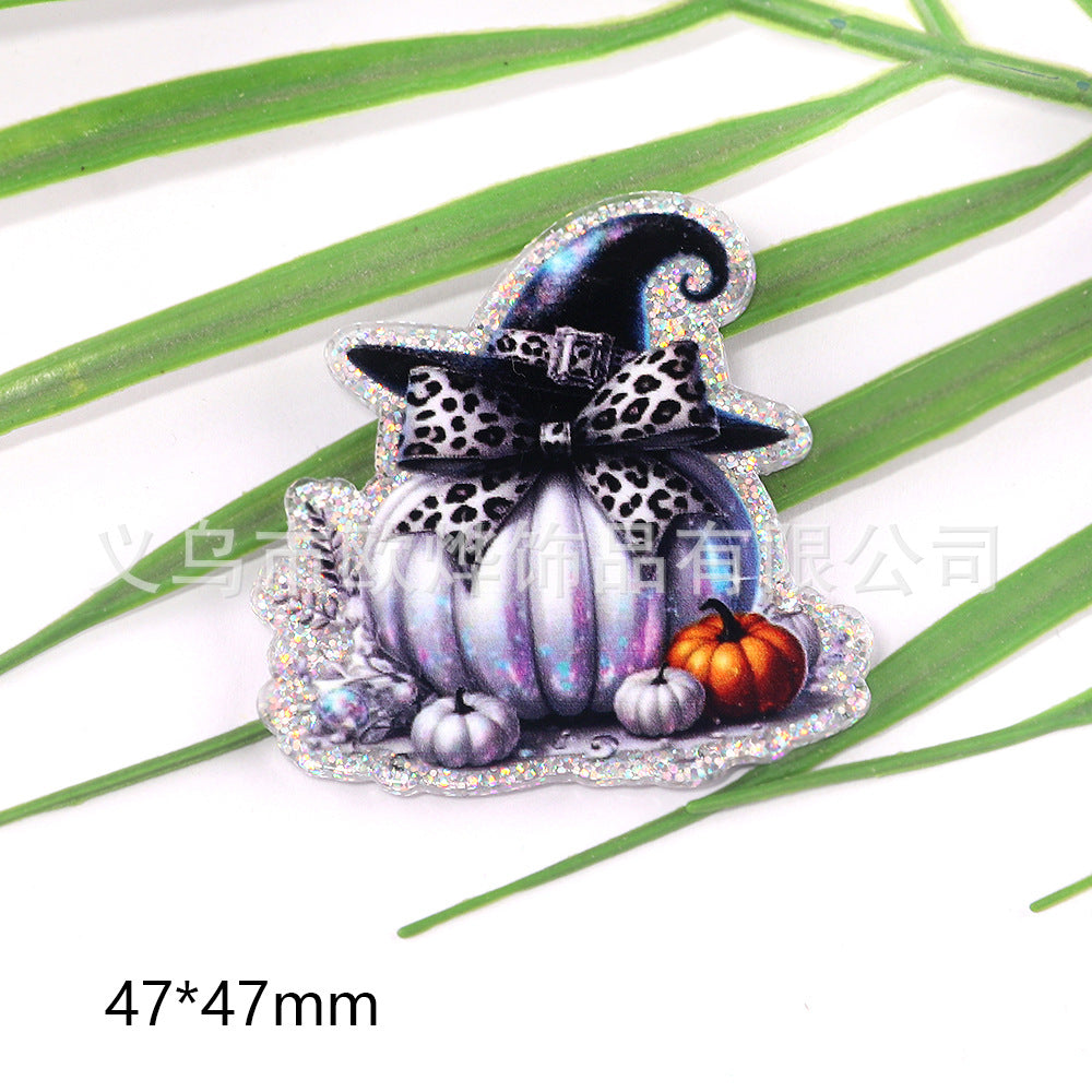 Wholesale 10pcs DIY Flatback Cartoon  Acrylic Flatback Badge Reels Retractable Keychain DIY Accessories