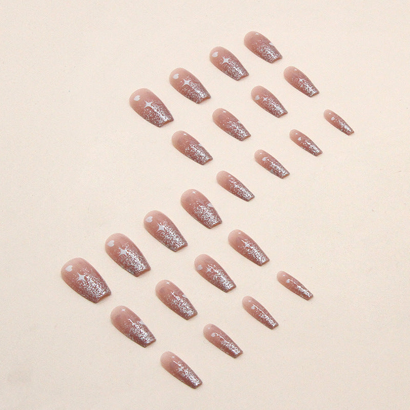 Wholesale 24 Pieces/box Valentine's Day Glitter Star Nails Kits Nail Stickers ACC-NS-QiHeng016