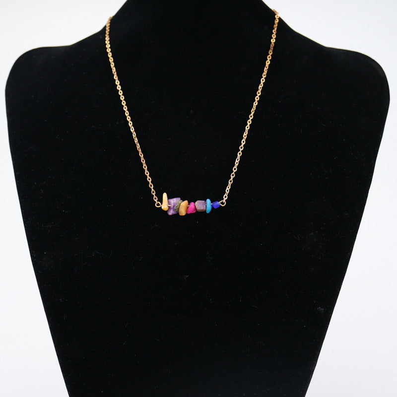 Wholesale Bohemian Style Natural Gravel Necklace