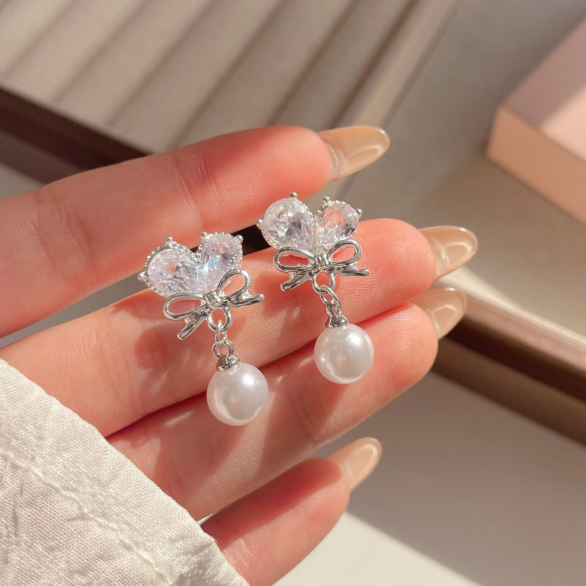 Wholesale Bow Earrings Simple Earrings Exquisite Earrings ACC-ES-SenWai001