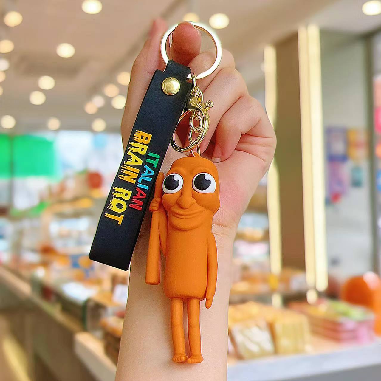 Wholesale Shanhaijing Keychain Gum Stick Shark Marine Life Hanging Silicone Frog Hanging Keychains