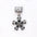 Wholesale 10pcs Italian Charm Bracelet 9mm DIY Splicing Black Micro-Inlaid Zirconia Pendant Stainless Steel Composable Bracelet