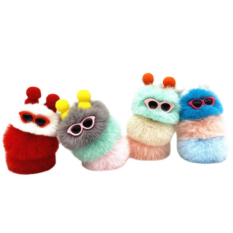 Wholesale Cartoon Cute Caterpillar Plush Keychain ACC-KC-KaiYue008