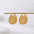 Wholesale Light Luxury Copper Plated Real Gold Silver Needle Earrings