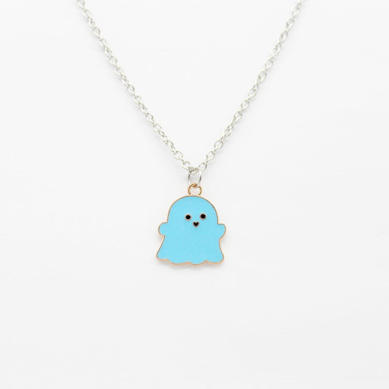 Wholesale Copper Cartoon Ghost Pendant Necklace  Fashion Accessory