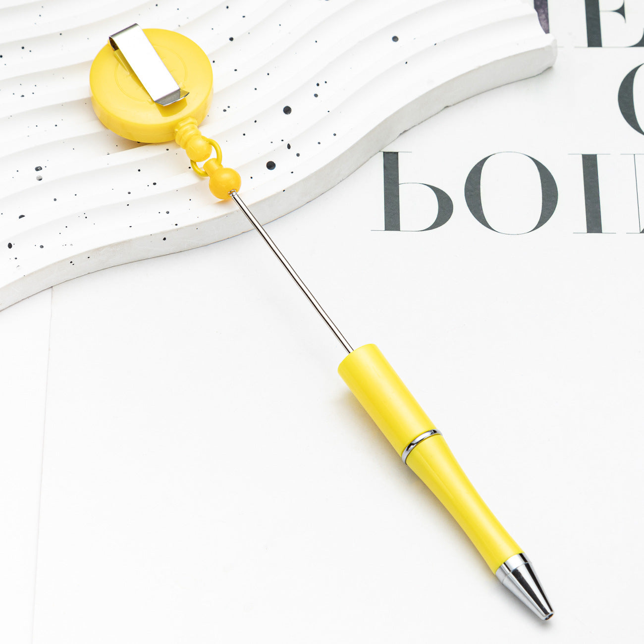 Wholesale Beadable Pens Plastic Badge Reels DIY Beaded Pens ACC-PN-HuaH059