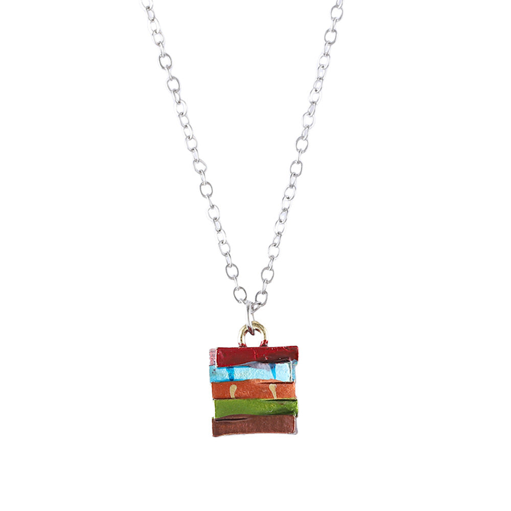 Wholesale  Alloy Color Fold Book Necklace