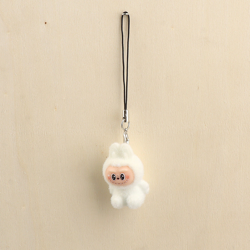 Wholesale 10pcs Flocked Plush Keychain Pendant Plush Doll Bag Accessory Mobile phone Chain