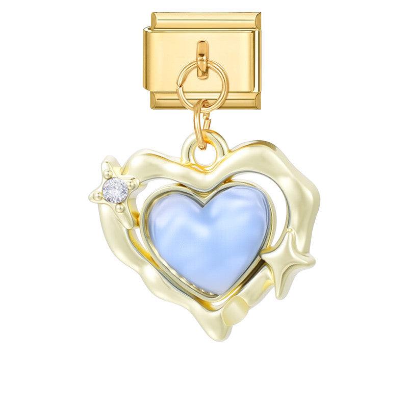 Wholesale Italian Charm Bracelet 9mm DIY Splicing Creative Pendant Stainless Steel Composable Bracelet