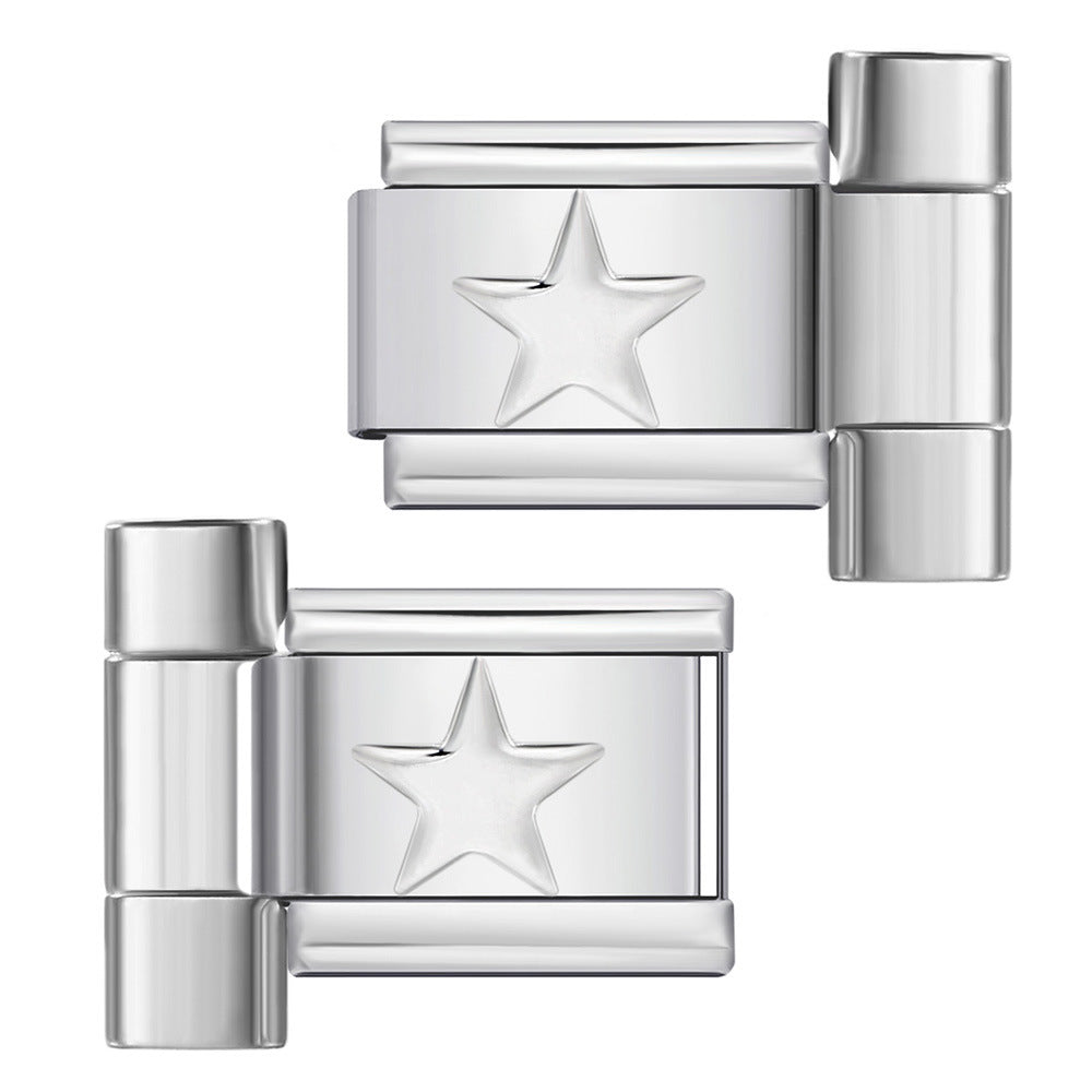 Wholesale 5pcs multi-size watch band connector italian module bracelet