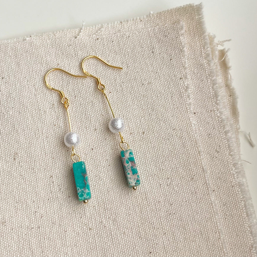 Wholesale Handmade Synthetic Turquoise Earrings