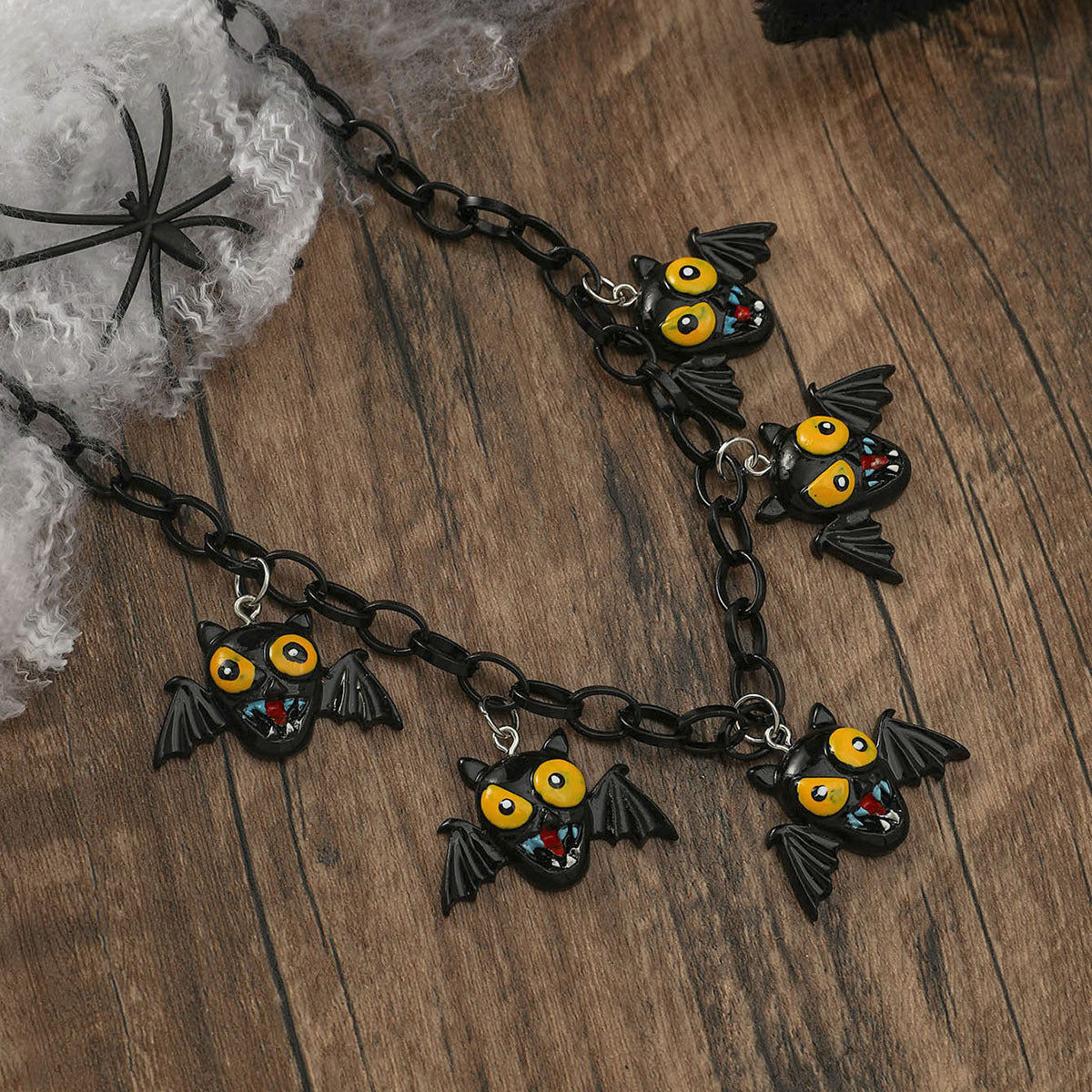 Wholesale Halloween Creative Pumpkin Ghost Pendant Necklaces Choker Necklaces ACC-NE-JunJie009