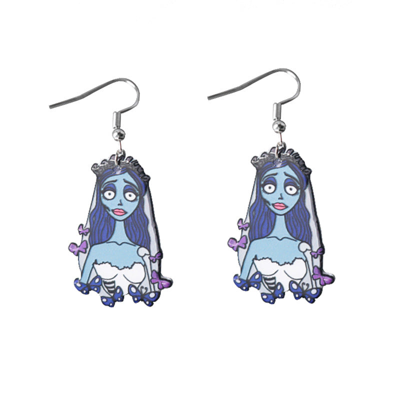 Wholesale Halloween Witch Claw Poison Bottle Earrings ACCVIP-ES-HX001