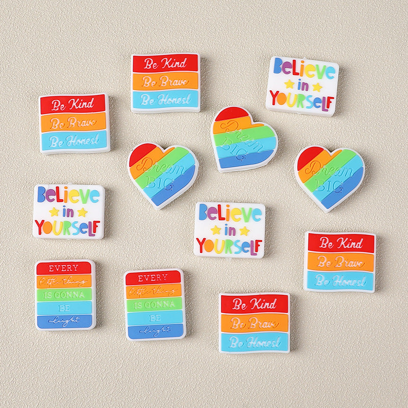 Wholesale 20pcs Rainbow Focal Beads DIY Bead Accessories