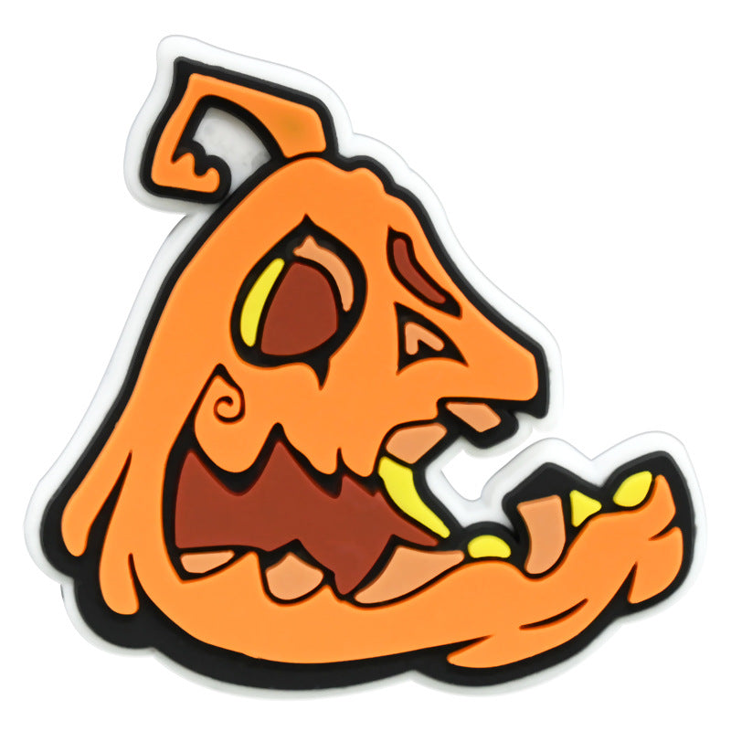 Wholesale Random 100pcs Halloween PVC Soft Rubber Shoe Buckle Decoration ACC-SC-RYY071