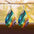 Wholesale Vintage Colorful Double Sided PU Earrings