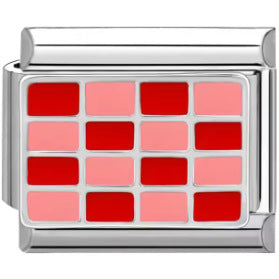 Wholesale Italian Charm Bracelet 9mm DIY Splicing Flag Nautical Flag Plaid Stainless Steel Composable Bracelet