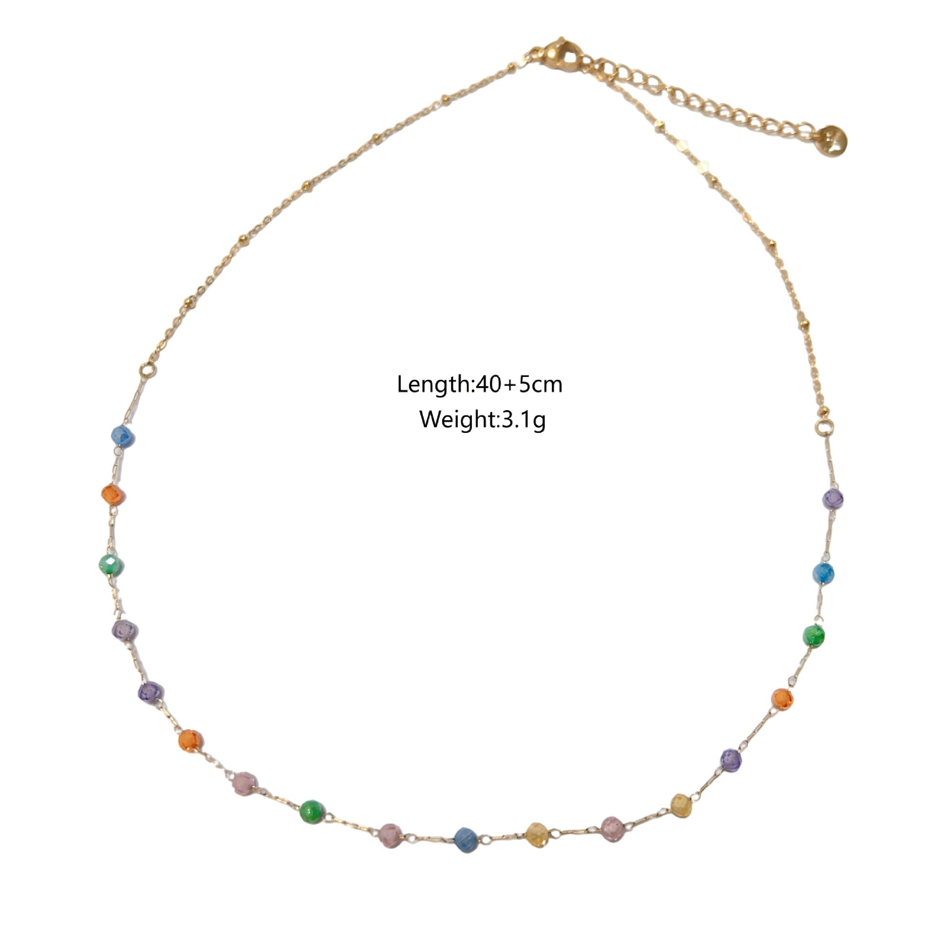 Wholesale Stainless Steel Bohemian Natural Stone Natural Crystal Necklace