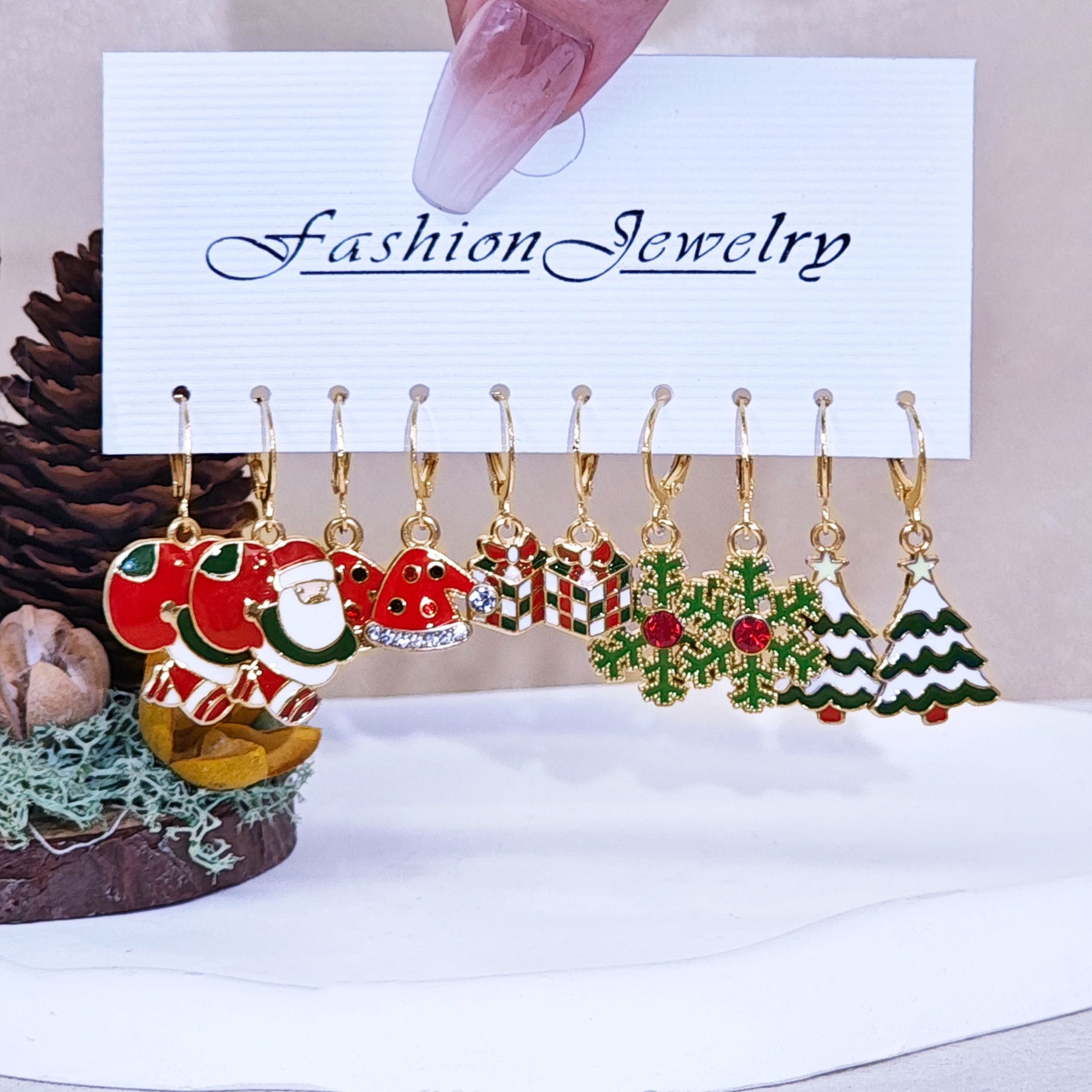 Wholesale Christmas Earrings 5 pairs Set ACC-ES-TianShe005
