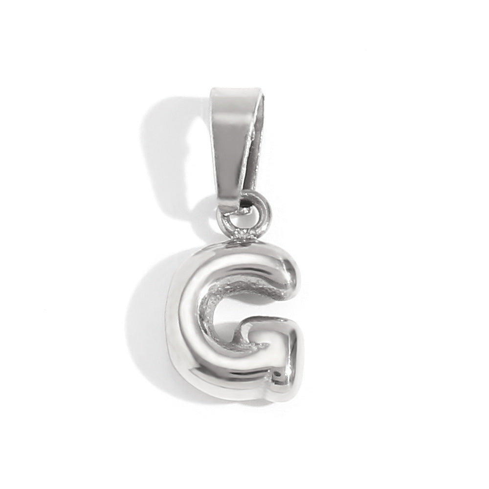 Wholesale English Pendant Stainless Steel Plated with 18K Gold Necklace Accessory ACC-NE-DingRan004