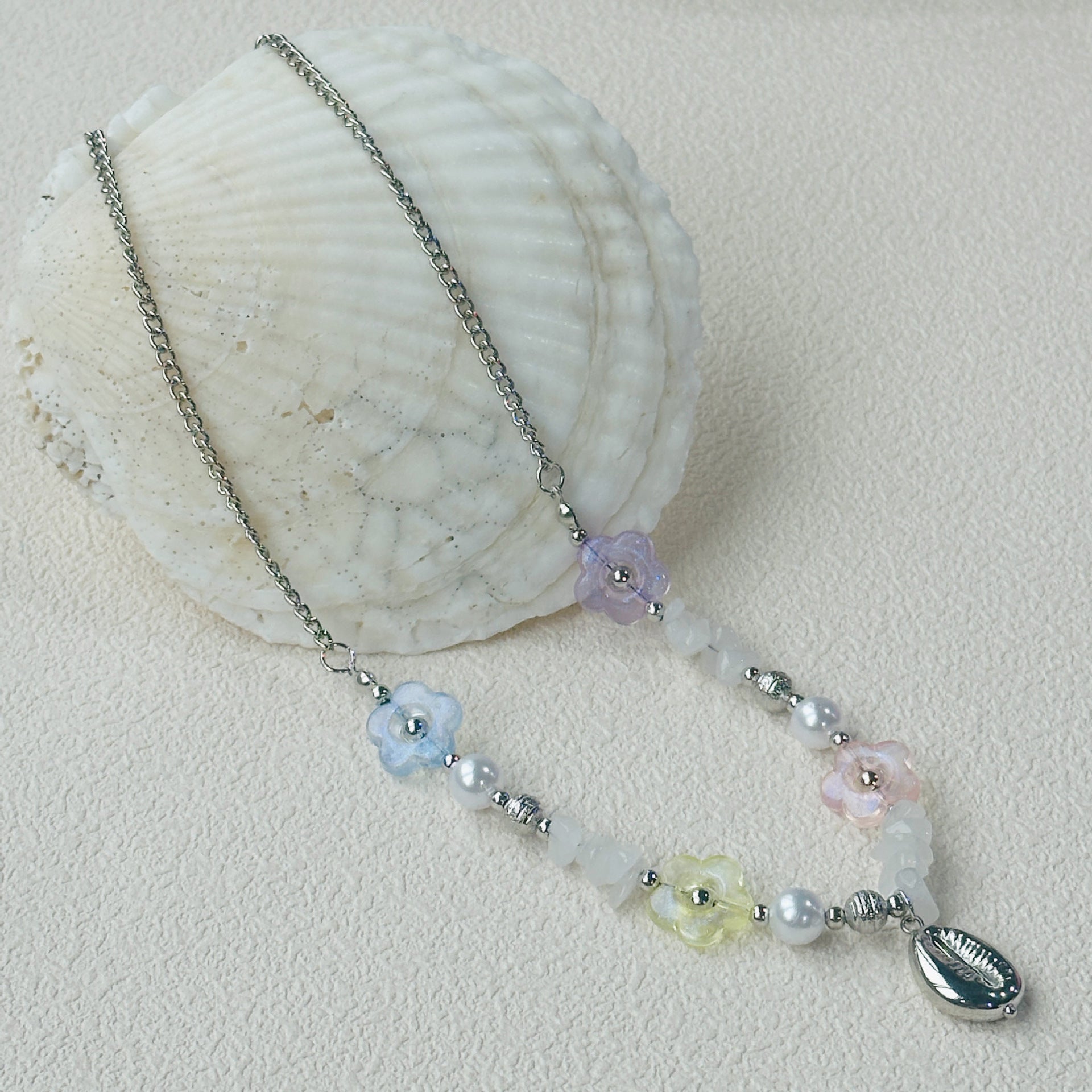 Wholesale Summer seaside pearl shell necklace