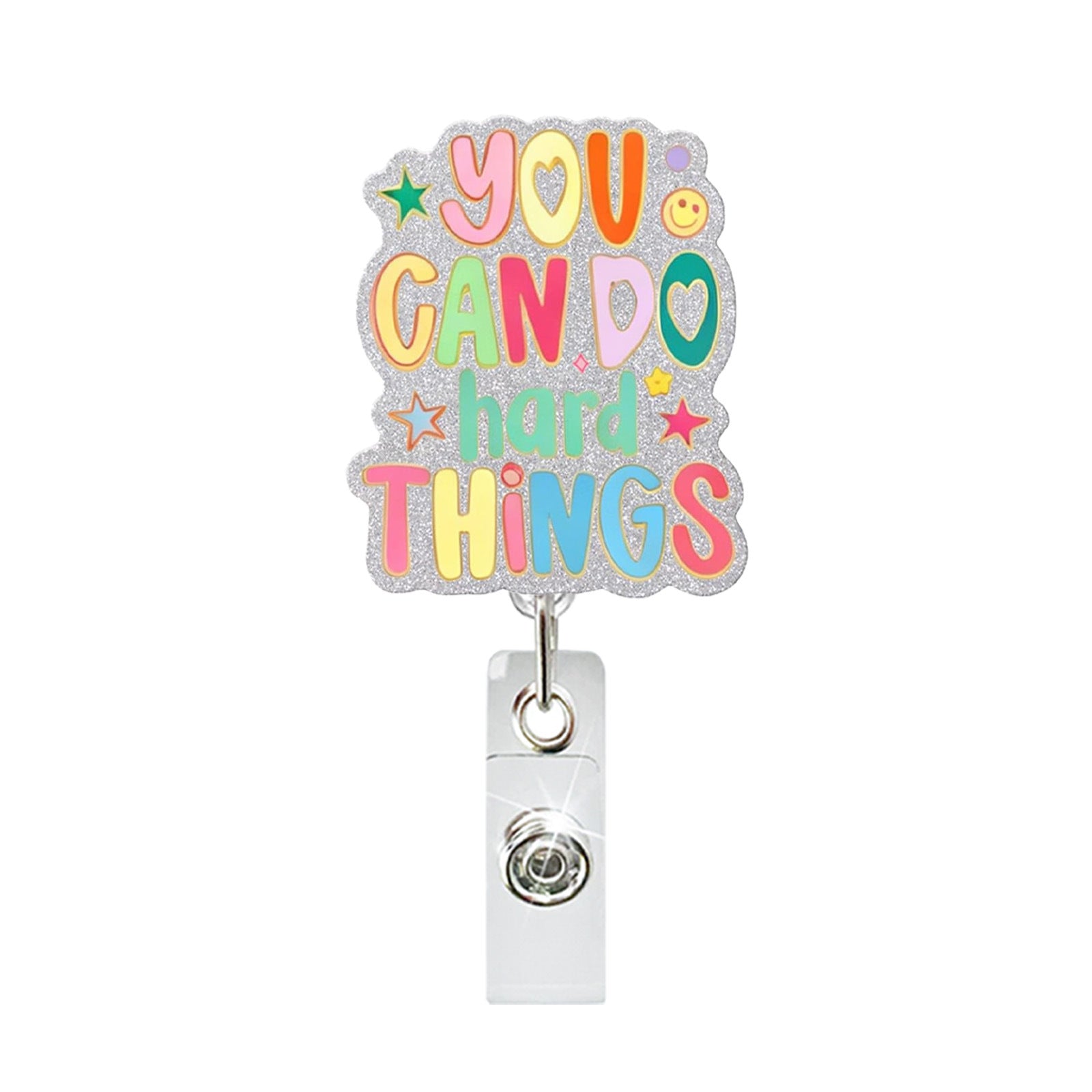 Wholesale Humorous Kiwi Quote Acrylic Retractable Badge Reel Fashion Accessory for Everyday Gift Boutique Resale