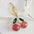 Wholesale Cherry Fruit Bag Pendant Cherry Keychain