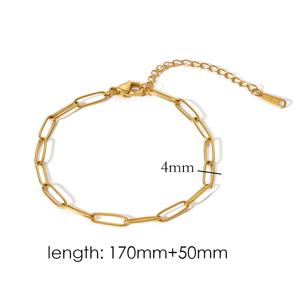 Wholesale DIY bracelet accessories versatile stainless steel snake bone chain
