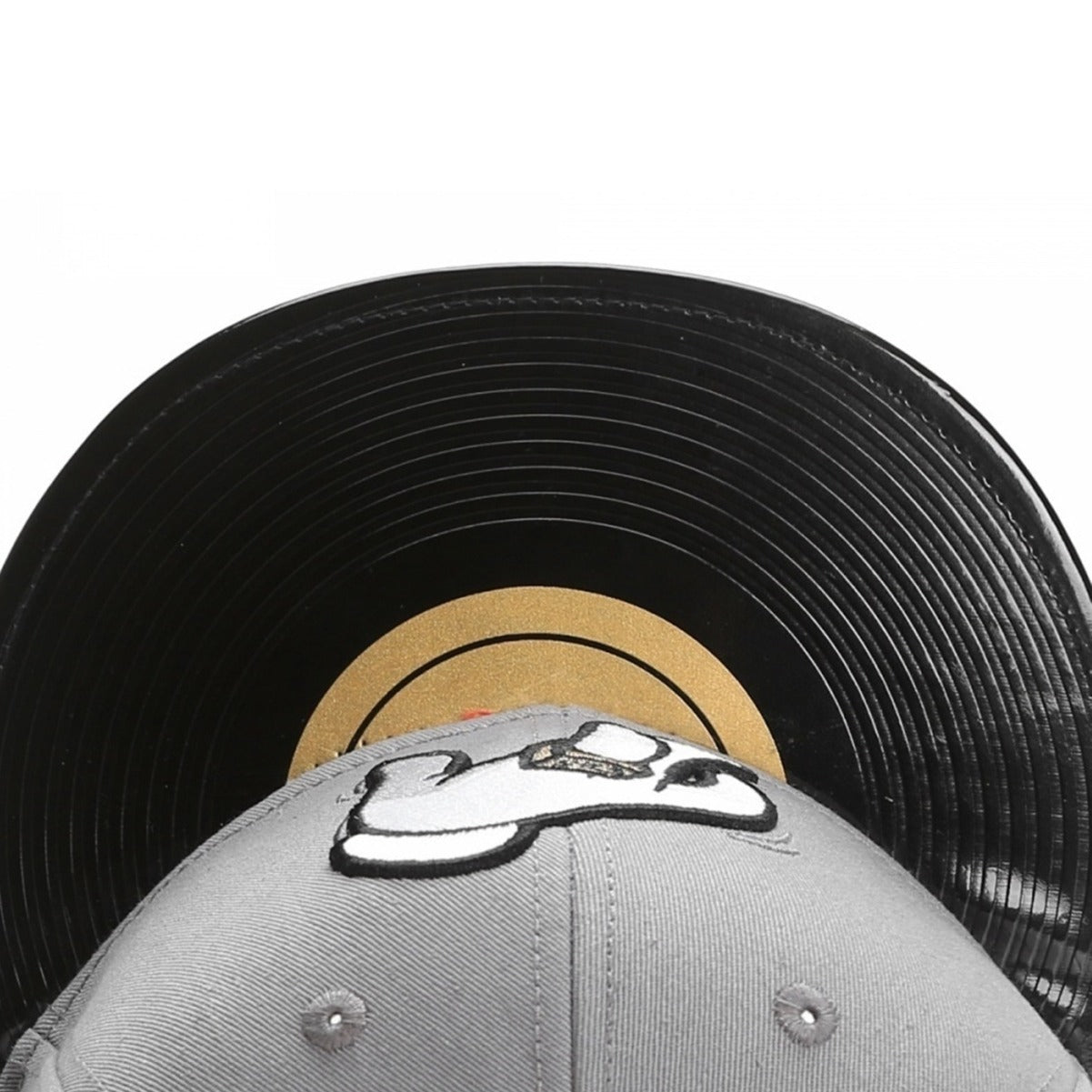 Wholesale vinyl record finger cap hip hop flat brim sun hat baseball cap