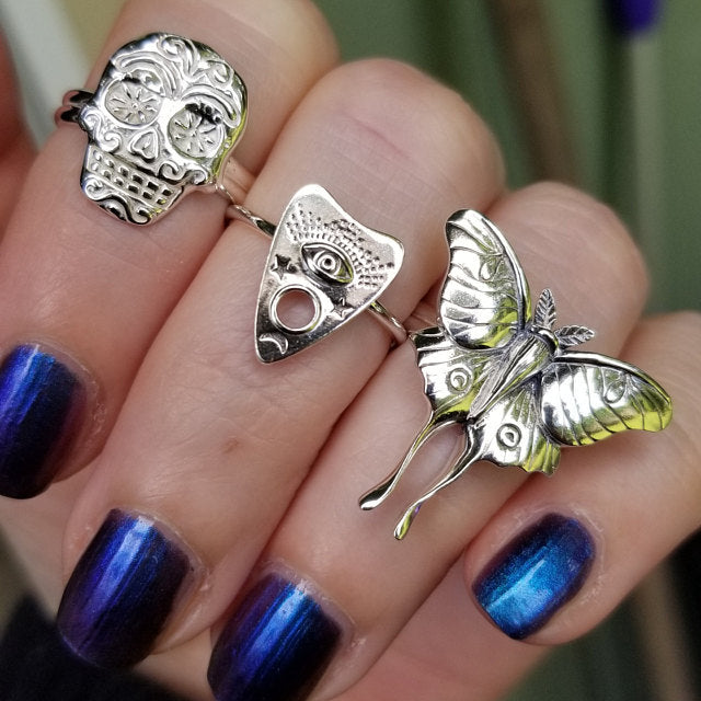 Wholesale Geometric alloy plating Vintage Butterfly Ring