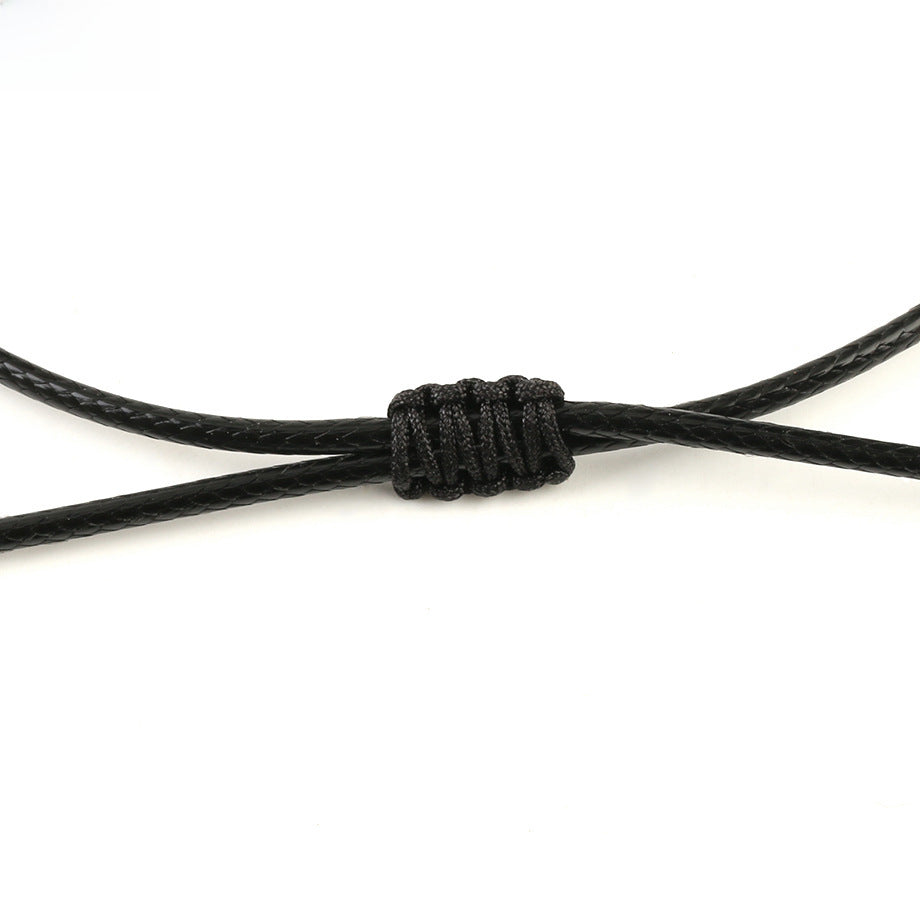 Wholesale Woven Hexagonal Pink Crystal Necklace