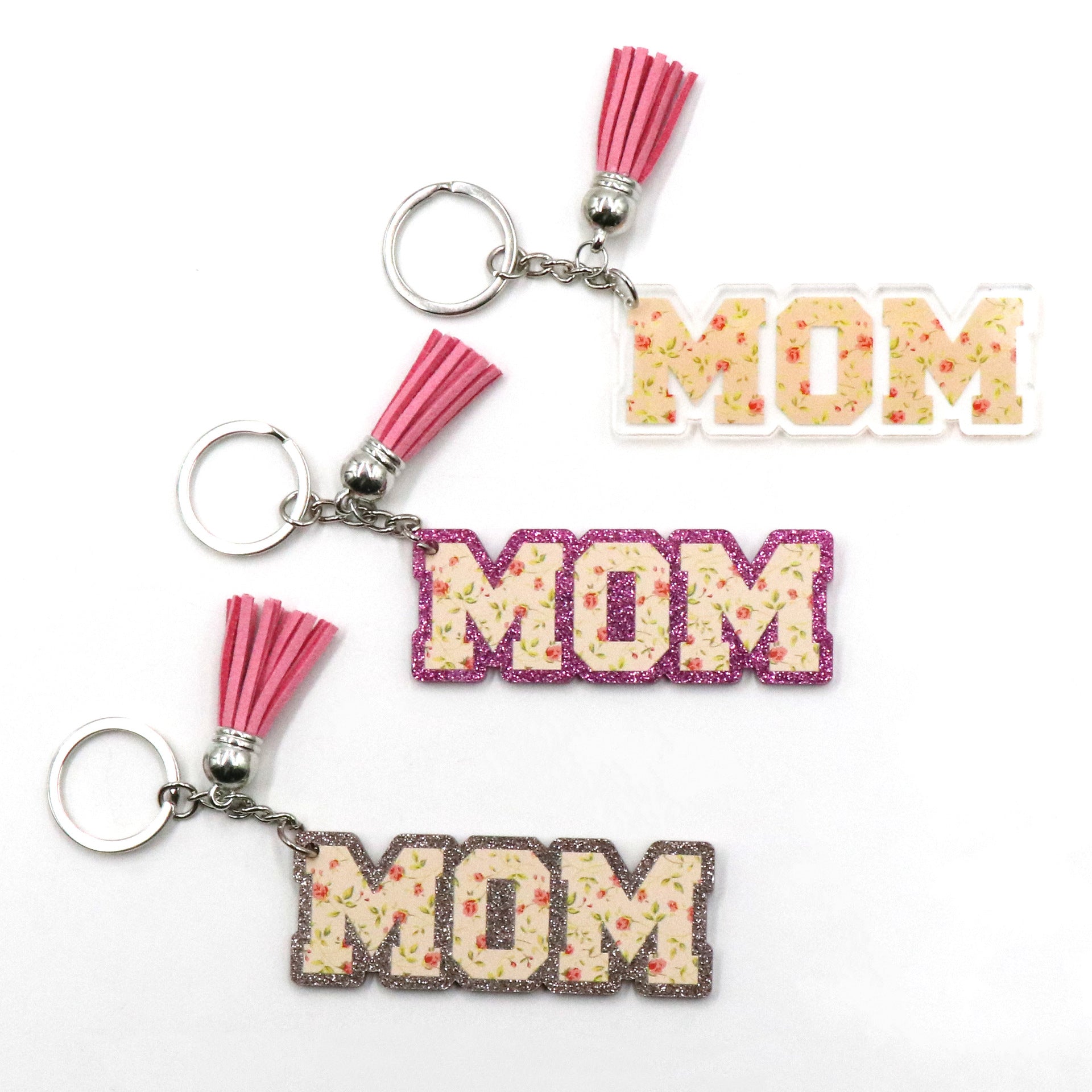 Wholesale 10pcs MOM Mother's Day Gift Acrylic Keychain ACC-KC-XiaoYan012