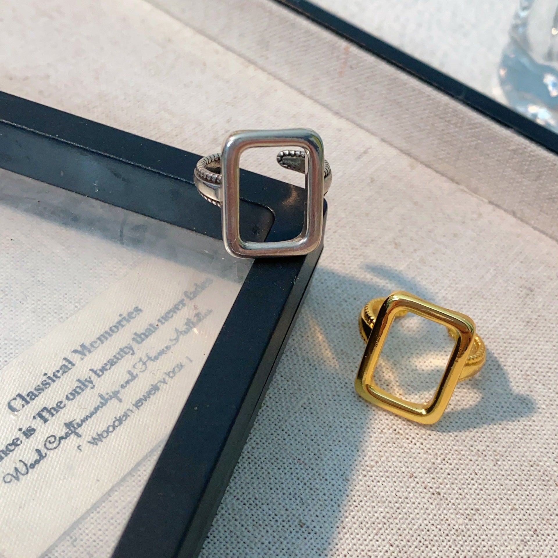 Wholesale Copper Rectangular Open Rings