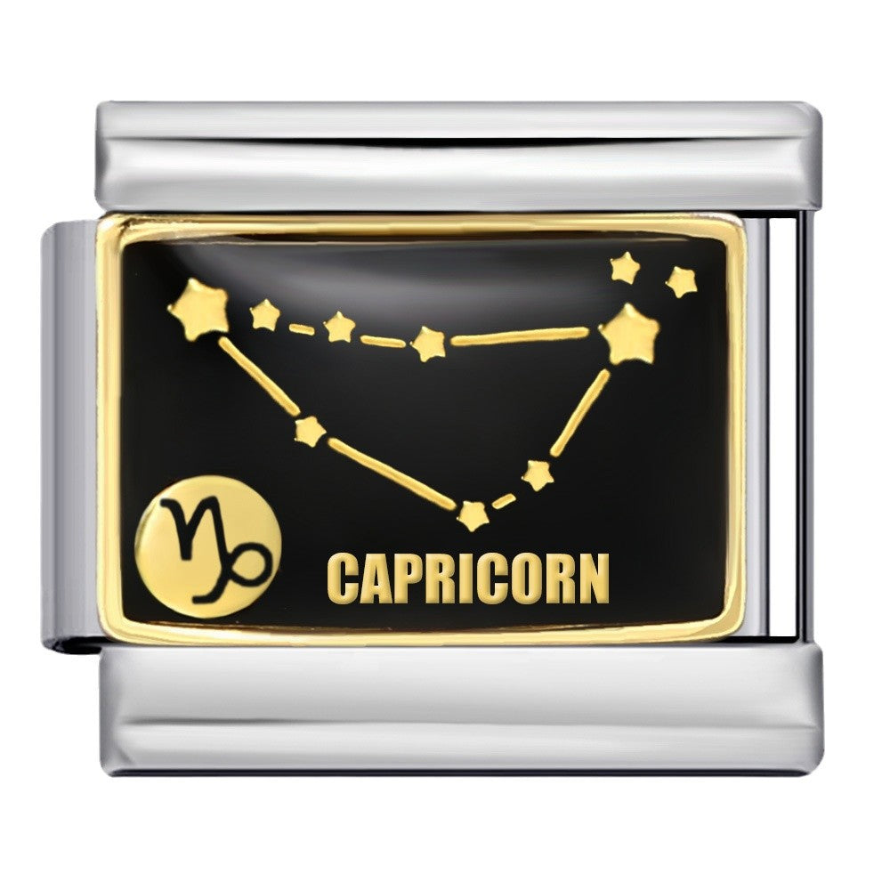 Wholesale 5pcs Italian Charm Bracelet 9mm DIY Splicing 12 Constellation Series Stainless Steel Composable Bracelet