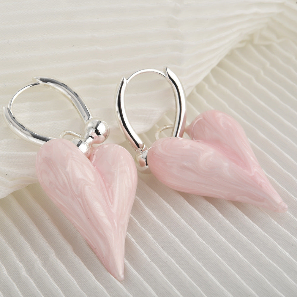 Wholesale  Light Luxury Heart Earrings