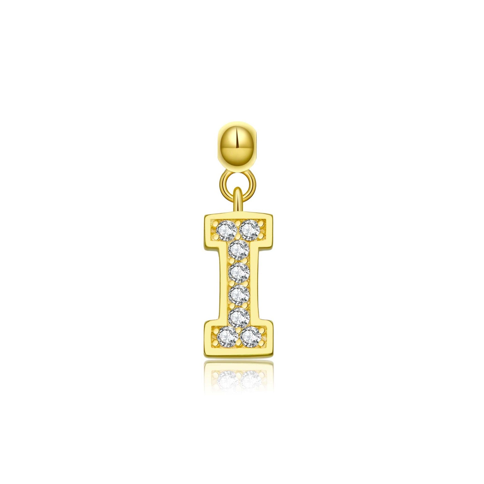 Wholesale 5pcs/pack letter necklace bracelet Gold Plated Charms