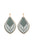 Wholesale  Retro Bohemian Style Pattern Leaves Wooden Earrings