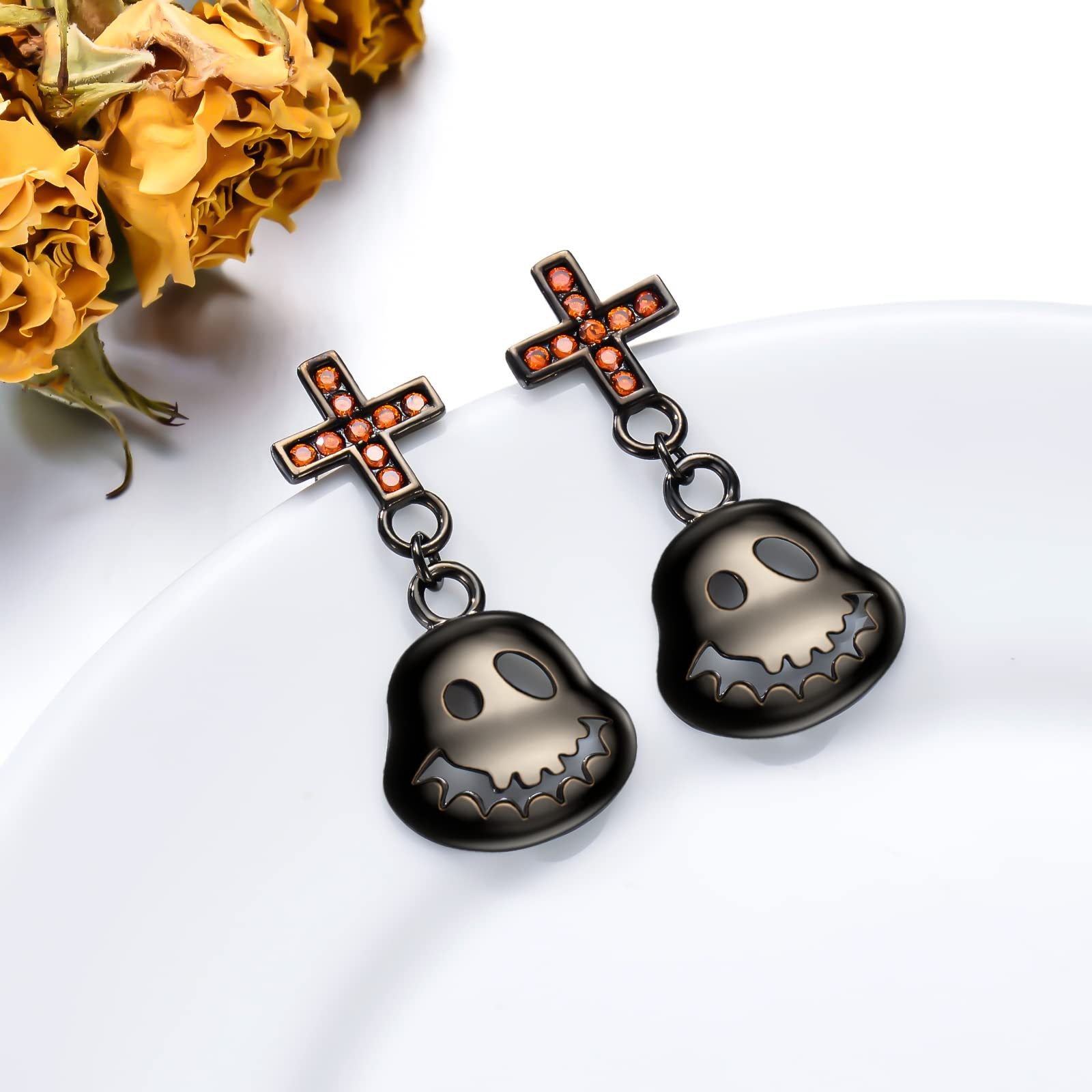 Wholesale  Halloween Earrings Pumpkin Skull Funny Cartoon Earrings
