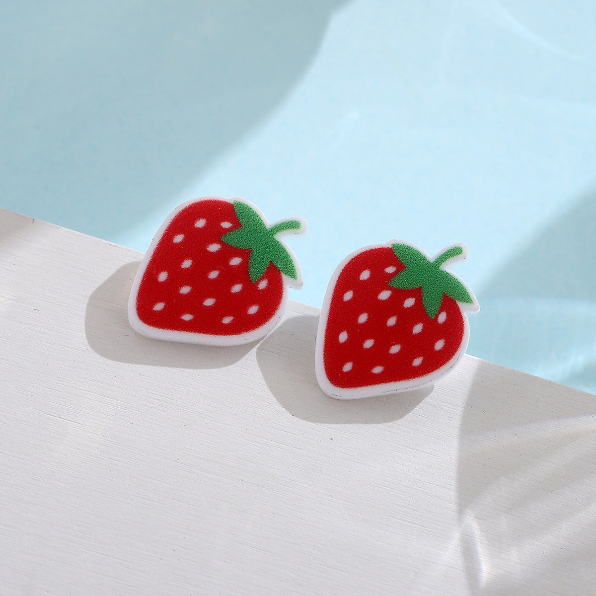 Wholesale Strawberry Acrylic Earrings