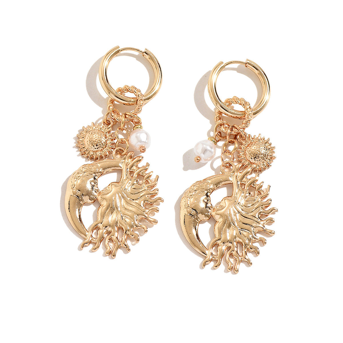 Wholesale Zinc Alloy Heart Pendant Earrings - Trendy Fashion Jewelry Accessory