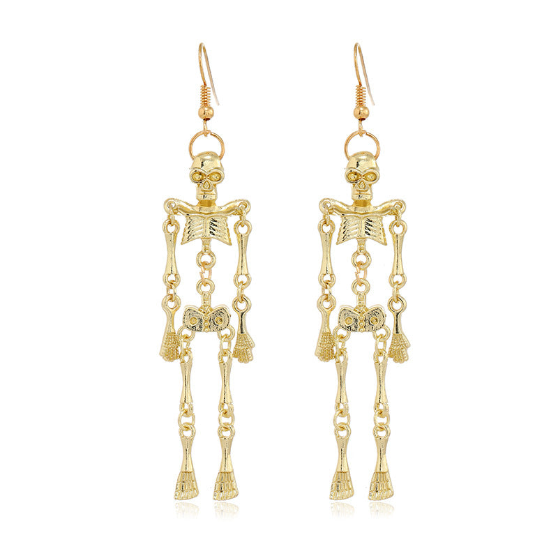 Wholesale   Creative Personalized Event Skull Alloy Earrings