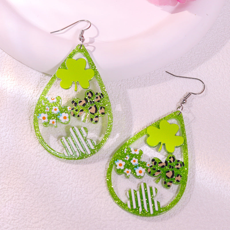 Wholesale St. Patrick's Day  Acrylic Earrings