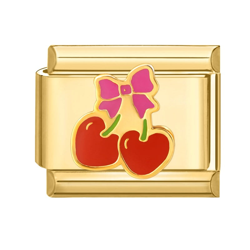 Großhandel italienisches Charmearmband 9mm DIY Spleißen süßer kreativer Anhänger Edelstahl komponierbares Armband