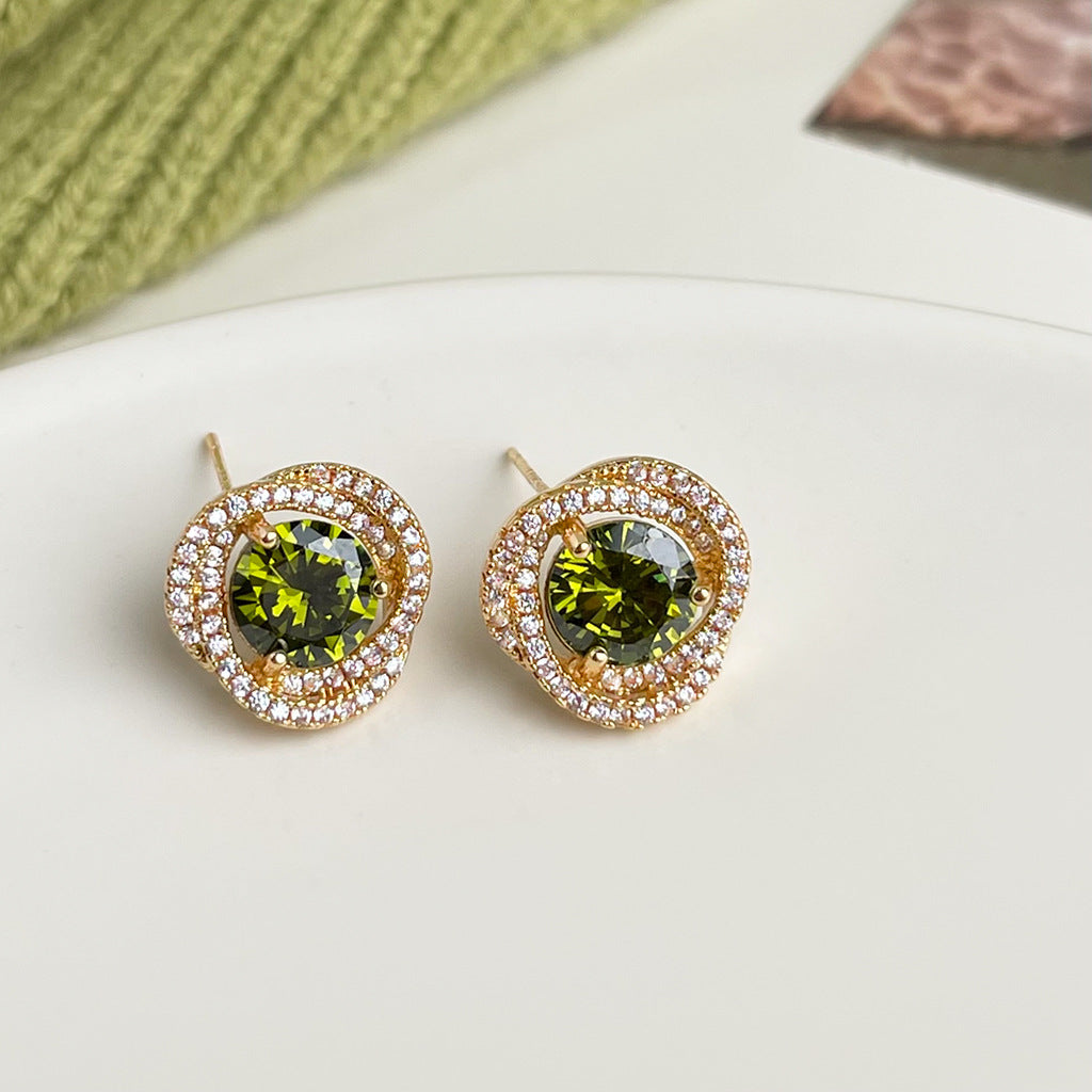 Wholesale  oil drop flower earrings