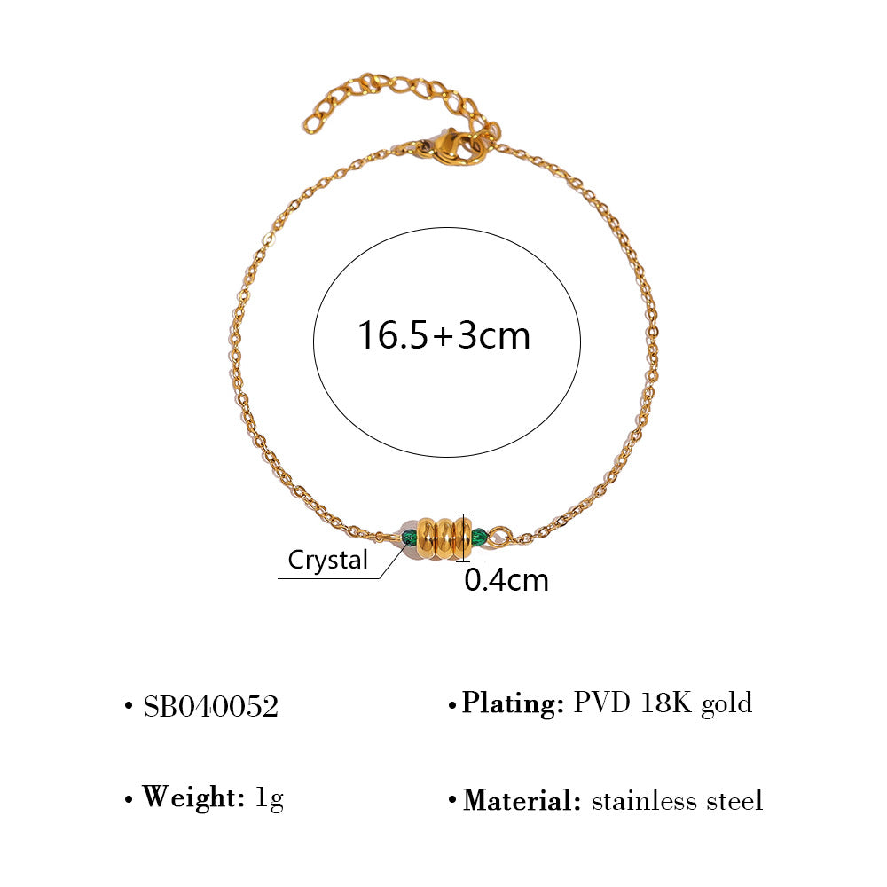 Wholesale Titanium Steel Thread Ring Splicing Open Bracelet
