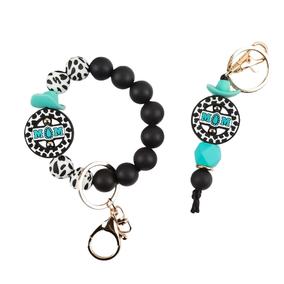 Wholesale Camouflage Silicone Bead Keychain Bracelet Trendy Fashion Accessory For Keys And Bags Everyday Gift For Colleagues