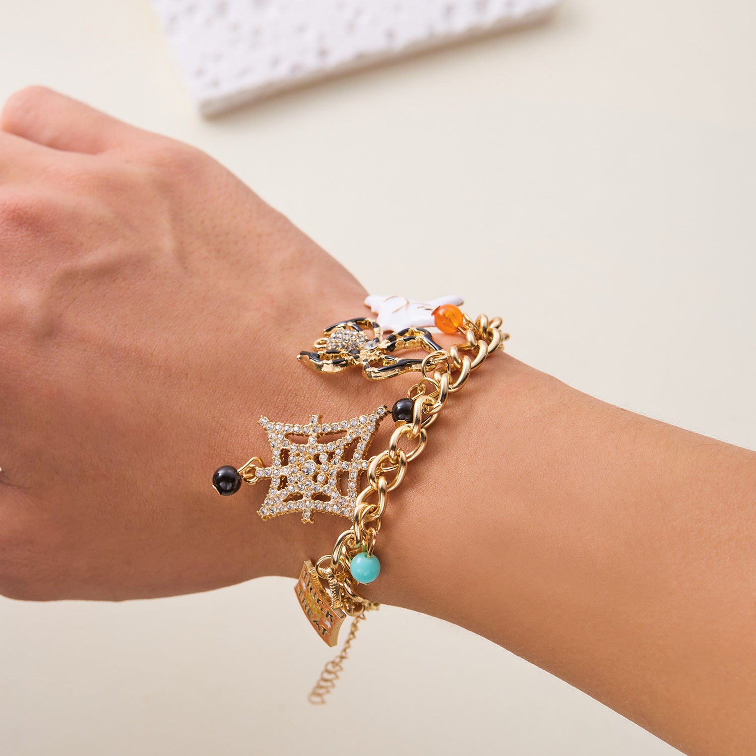 Wholesale Alloy  Bracelet Set with Pumpkin Ghost  Design,  Fashion Jewelry Accessory for Party Gift or Boutique Resale